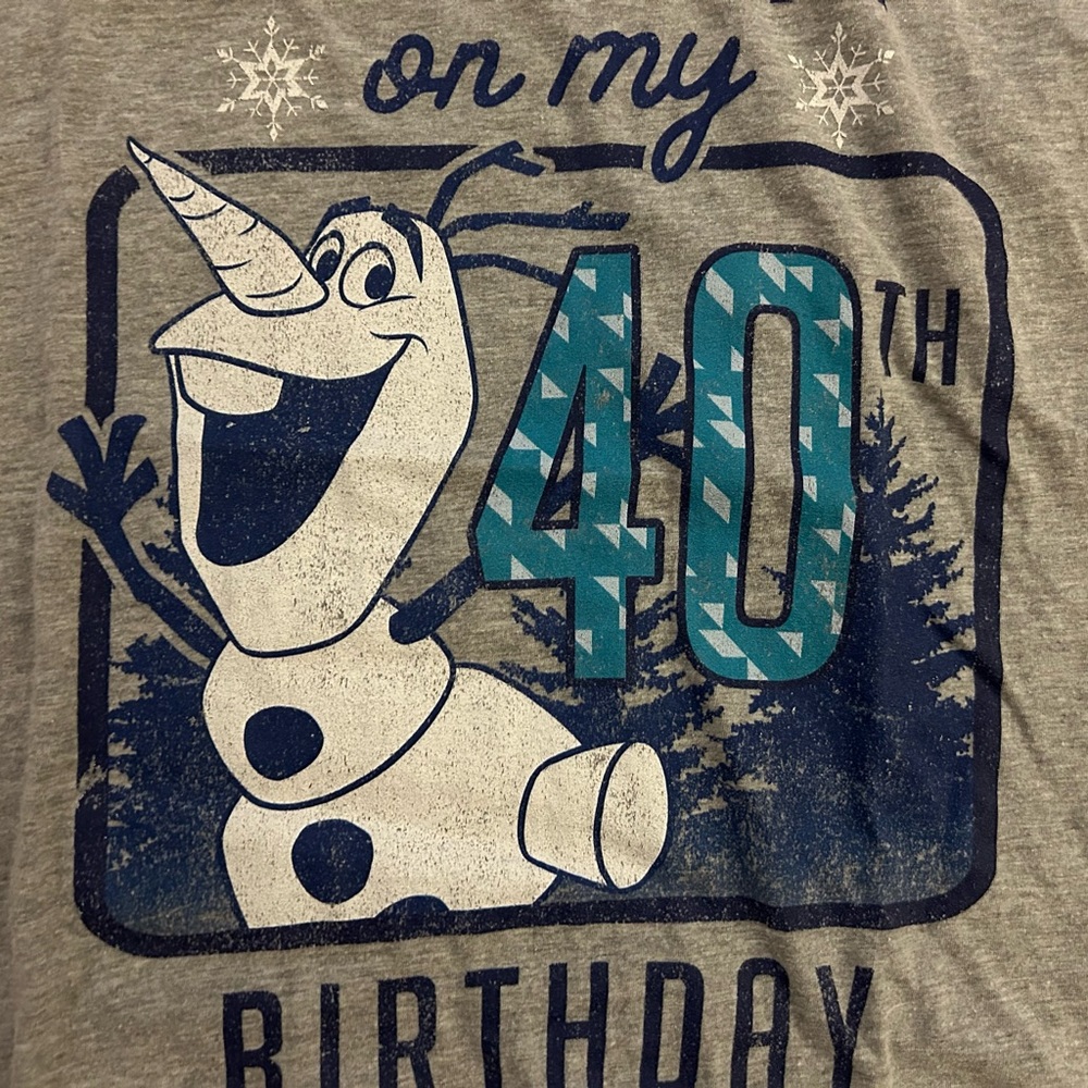 Disney Olaf 40th Birthday Shirt